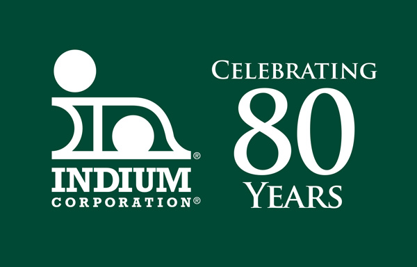 Indium Corporation 80th Anniversary Logo